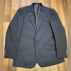SILK TOUCH INSERCH ITALY
Blue Blazer with Notched Lapels and Wool-Blend Finish